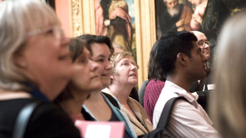 People in the National Gallery