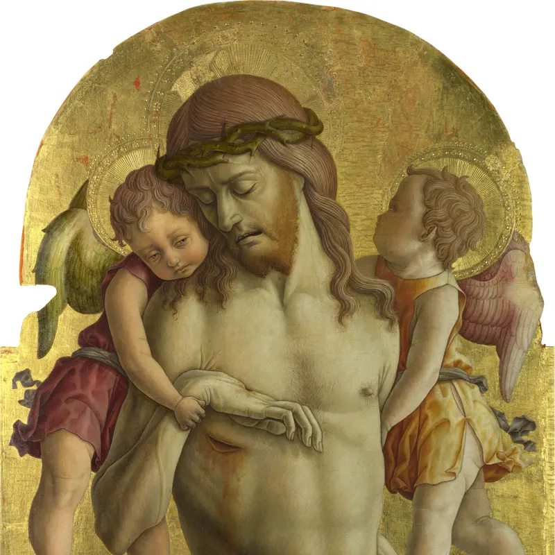 The Dead Christ supported by Two Angels