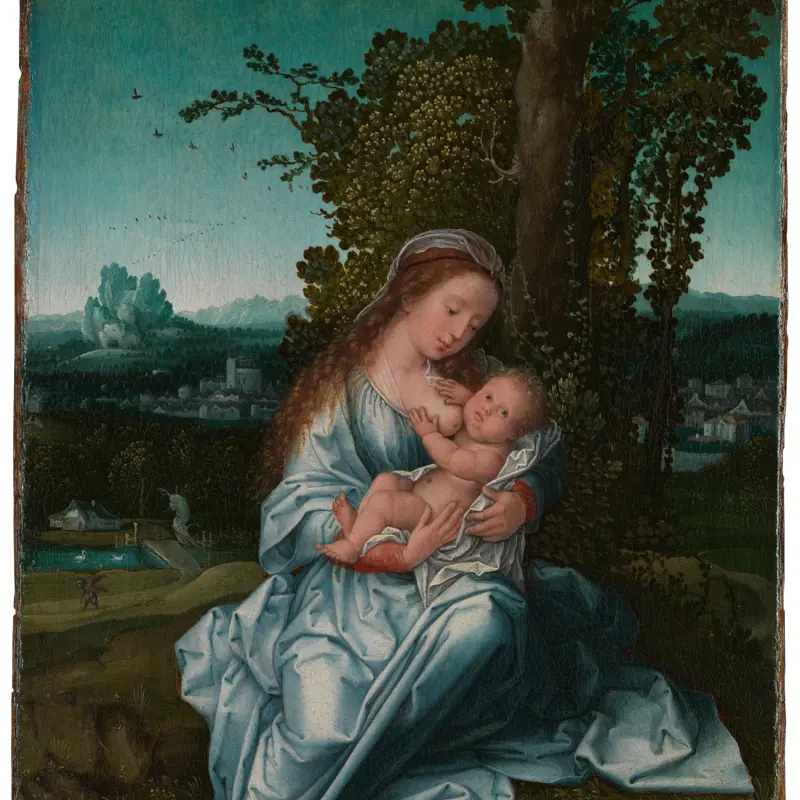 The Virgin and Child in a Landscape