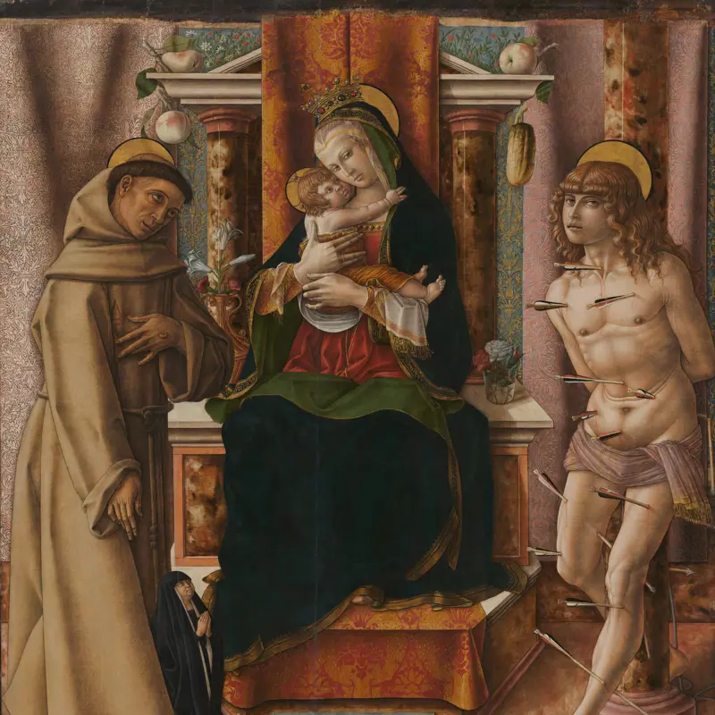 The Virgin and Child with Saints Francis and Sebastian