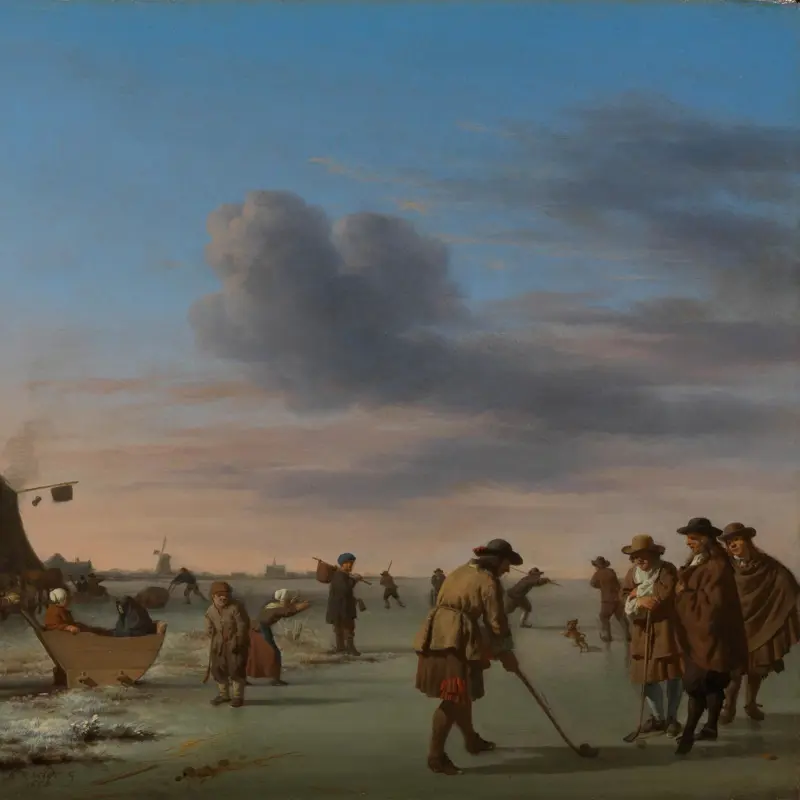 Golfers on the Ice near Haarlem