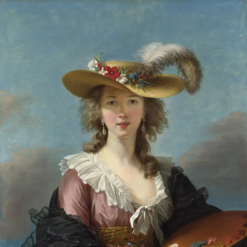 Self Portrait in a Straw Hat