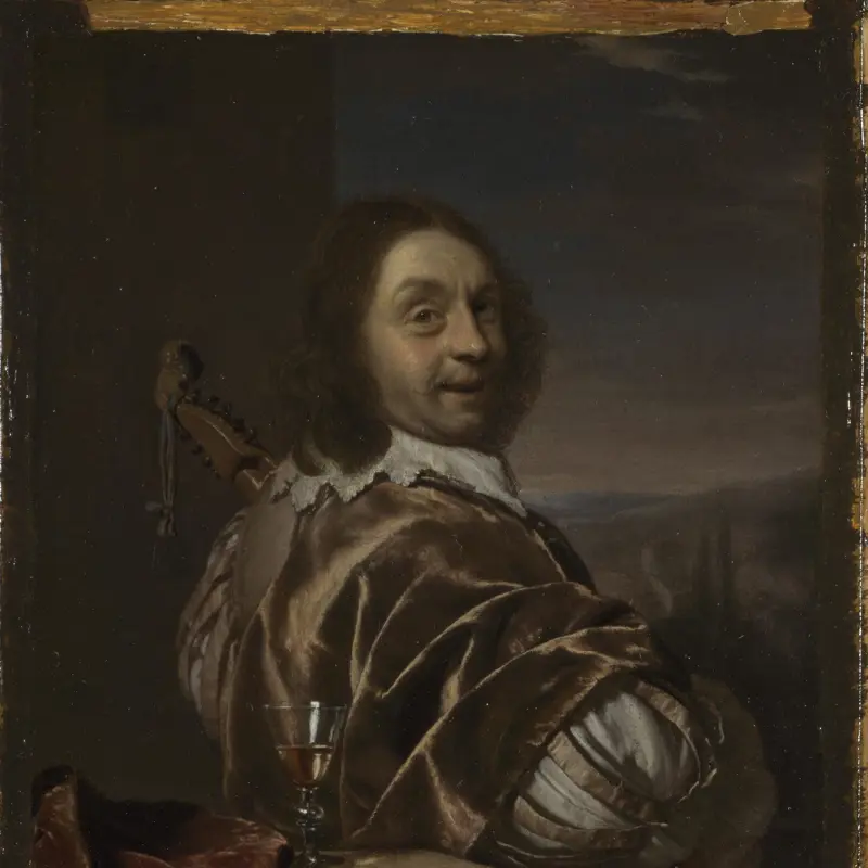 Self Portrait of the Artist, with a Cittern