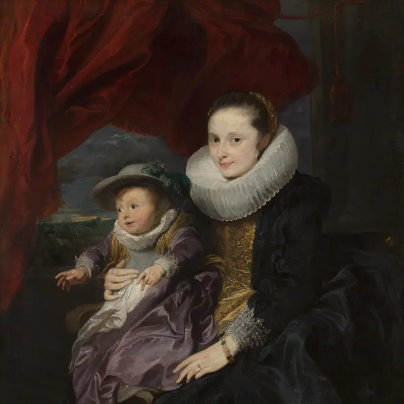 Portrait of a Woman and Child