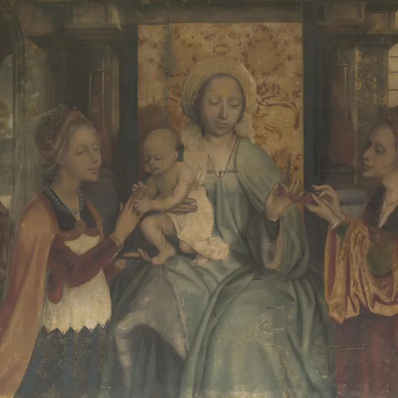 The Virgin and Child with Saints Catherine and Barbara