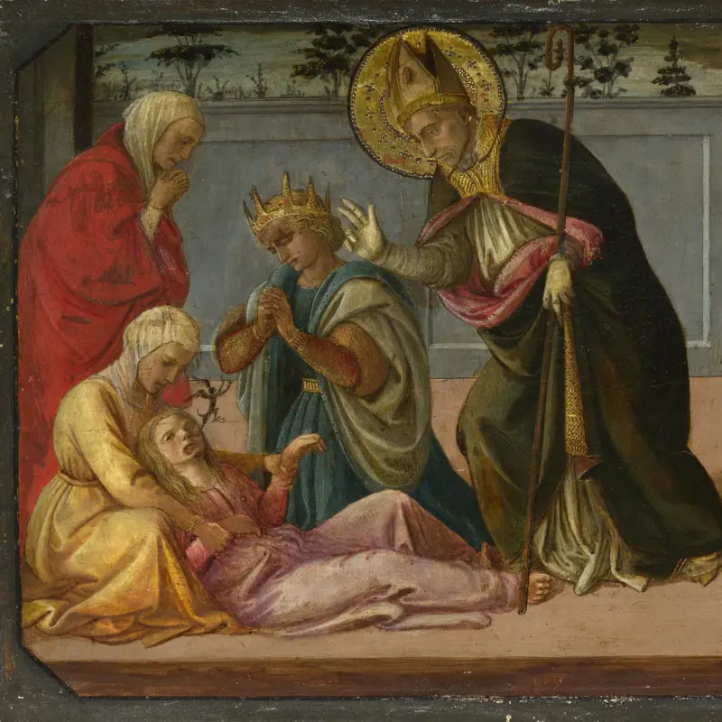 Saint Zeno exorcising the Daughter of Gallienus