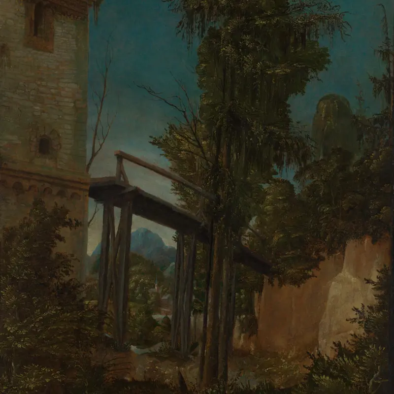 Landscape with a Footbridge